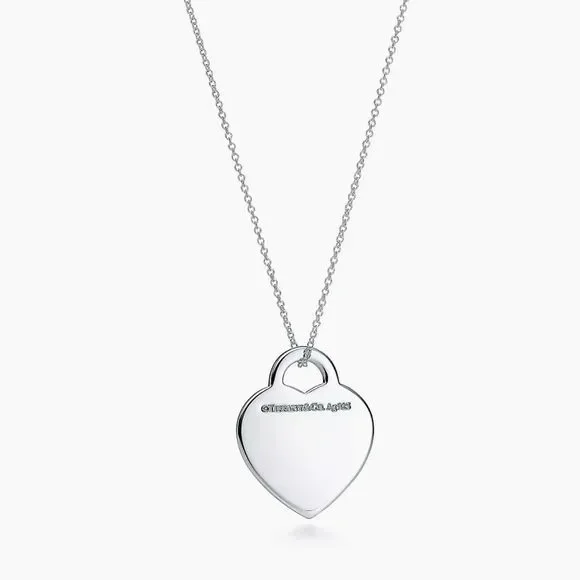 Tiffany & Co. Sterling Silver Small “Return To Tiffany” Heart Charm Tag Pendant - Picture 7 of 16